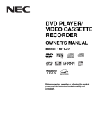 NEC NDT-42 - Owners Manual